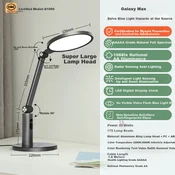 NVC Stona lampa Galaxy Max, 20-40W, Crna