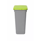 Plafor Koš za smeti pla siv 53l - zelen pokrov