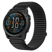 INF Združljiv najlonski pašček za uro Garmin Fenix 8/7X/Epix Pro/Tactix 8 Black 20 mm, (5000079472)