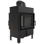 Kratki vgradni kamin LUCY/12/T/BLACK