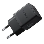 BASEUS Palm 1C 20W stenski polnilnik s 60W 1m USB-C kablom - črne barve