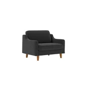 ATELIER DEL SOFA 1-Seat Sofa - fotelja Robin Loveseat Night Grey Walnut