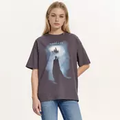 Cropp - Majica ispranog izgleda The Sandman - CRNO