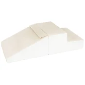 slomart Mini tobogan komplet 2 velikih penastih blokov (barva: bela, cappuccino)