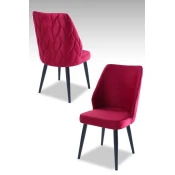 Hanah Home Set stolica Pufi, 48x90x43 cm, 2 komada, Ciklama