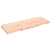 Vidaxl Mizna plošča 100x40x(2-4) cm neobdelana trdna hrastovina