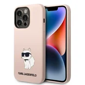 Karl Lagerfeld Silicone Choupette etui za iPhone 14 Pro 6.1 roza