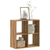 Regal za knjige boja artisian hrast 68,5x32x68,5 cm drveni