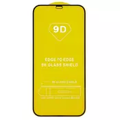 shumee 9D kaljeno steklo za iPhone XR 11 črn okvir