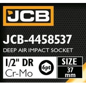 JCB UDARNI NASTAVAK 1/2 Cr-Mo 6-KUTNI 37mm