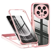 Hibridni Full body ovitek Techsuit ColorVerse 360 za Xiaomi 14 Ultra - pink