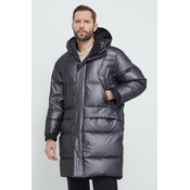 Pernata jakna EA7 Emporio Armani za muškarce, boja: crna, za zimu
