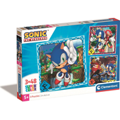 Clementoni - Puzzle 3x48 Sonic Prime - 40 - 99 dijelova