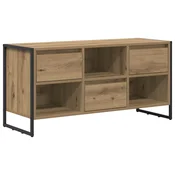 Vidaxl TV omarica s predalom Oreh 100 x 36 x 49,5 cm Konstruiran les