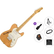Fender Squier Classic Vibe 70s Telecaster Thinline Premium SET Natural Elektricna gitara