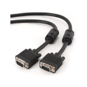 GEMBIRD Priključni kabel za mono 15M/15M VGA 15m, zaščiten ekstra, fero ČERNO