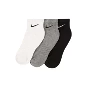 Nike U NK EVERYDAY CUSH ANKL 3PR, muške carape za fitnes, siva SX7667