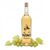 shumee Steklenica za vino Z POTISKOM 0,75l HOME WINE steklene steklenice PROZORNA 750