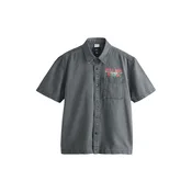Next Srajca kari/siv denim/svetlo roza/temno rdeča
