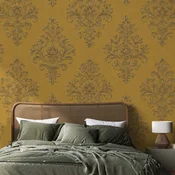 Samolepilna tapeta zlat baročni ornament - 294x198