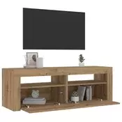 Vidaxl vidaXL Nočne omarice z LED osvetlitvijo, komplet 2 kosov, Artisan hrast, 60x35x40 cm