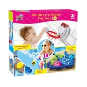 Ajkula set za kupanje 3 u 1 – 18 delova sa košem i dive & catch igrom