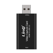 LINQ Kartica za zajem videa/zvoka HDMI v USB 2.0 Full HD/4K UHD, LinQ - črna za pretakanje, oddajanje v živo ..., (21262155)