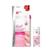 EVELINE - NAIL THERAPY PROFESSIONAL 6IN1 CARE & COLOUR PINK PEARLS 5ml