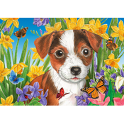 Enjoy - Puzzle Puppy Garden - 1 000 kosov
