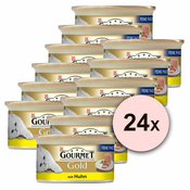 Pločevinka Gourmet GOLD - pašteta s piščancem, 24x85g, 17+7 GRATIS