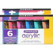 Daler Rowney Graduate Komplet akrilnih barv 6 x 75 ml
