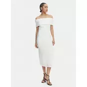 MICHAEL Michael Kors Vsakodnevna obleka MS683E1KS1 Bela Slim Fit