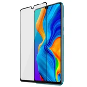 AVIZAR 3D poševna, odporna zašcitna folija iz kaljenega stekla proti prstnim odtisom - prozorna s ČRNim obrisom str. Huawei P30 Lite, (20607208)