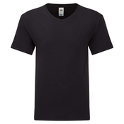 Czarna koszulka męska Iconic V-Neck Fruit of the Loom