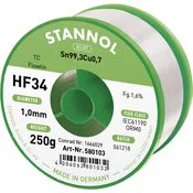 Stannol Stannol HF34 1,6% 1,0MM FLOWTIN TC CD 250G Spajkalna žica, neosvinčena Tuljava, Neosvinčeni Sn99.3Cu0.7 250 g 1 mm