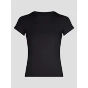 YO-GAYA Športni top Short Sleeve Top črna