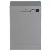 Beko Mašina za pranje sudova DVN05330S, 13 Kompleta, 7 Programa, Siva