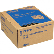 EPSON toner C13S050609 (2 kosa), črn