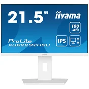 21,5 WHITE ETE IPS-panel, 1920x1080@100Hz, 15cm Height Adj. Stand, 250cd/m2, Speakers, HDMI, DisplayPort, 0,4ms MPRT, FreeSync, USB 4x 3.2