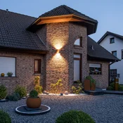 SLV Rusty LED zunanja stenska svetilka navzgor/navzdol cilinder - Sodobni - rja - Kovina