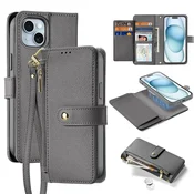 slomart Usnjena torbica Dux Ducis Lawa za iPhone 15 - siva