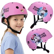 Disney DISNEY Minnie Mouse Roza otroška kolesarska čelada, športna, nastavljiva 52-56 cm