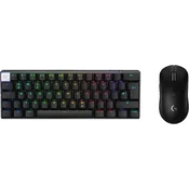 Logitech Logitech G PRO X 60 LIGHTSPEED ultra-kompaktna gaming tipkovnica (QWERTZ DE)