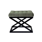 Atelier del Sofa Tabure 50x42x40cm, Crno-Zeleno