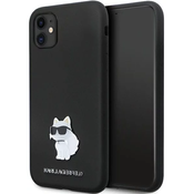 Karl Lagerfeld KLHCN61SMHCNPK iPhone 11 / Xr 6.1 black hardcase Silicone C Metal Pin (KLHCN61SMHCNPK)