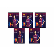Astra FC BARCELONA, zvezek A5 kvadrat (5x5 mm), 16 listov, mešanica vzorcev, 102019001