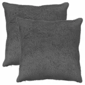 vidaXL Prevleka za blazino 2 kos HEERLEN Temno siva 65 x 65 cm