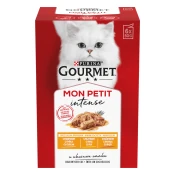 Gourmet Mon Petit mokra hrana za mačke, piščanec, raca in puran, 8 x (6 x 50 g)