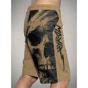 Moške kratke hlače HYRAW - Camel Skull - 262SH02