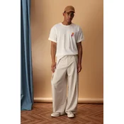 Trendyol Muška majica Tmnss25Ts00191, Krem
